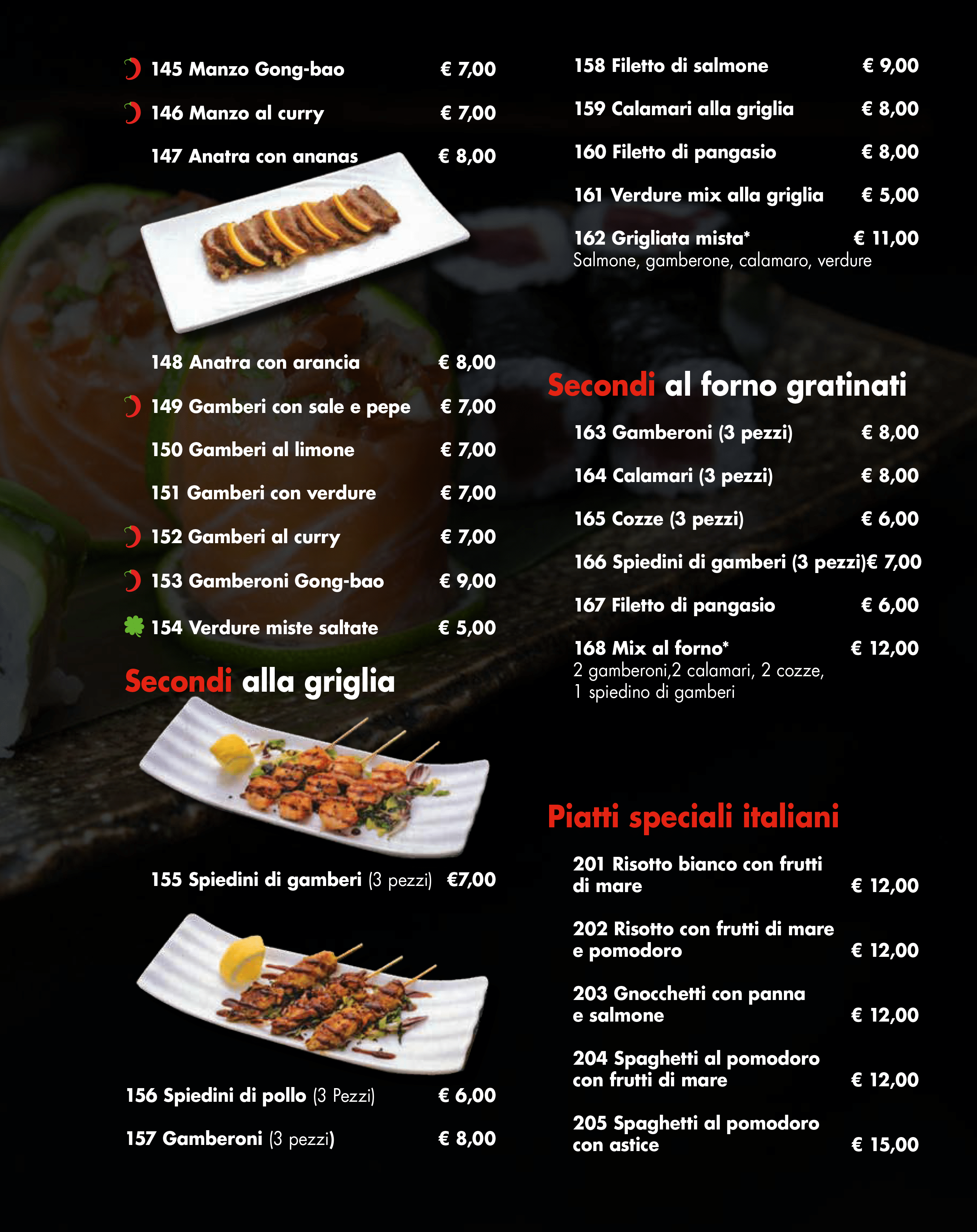 katana japanese fusion menu